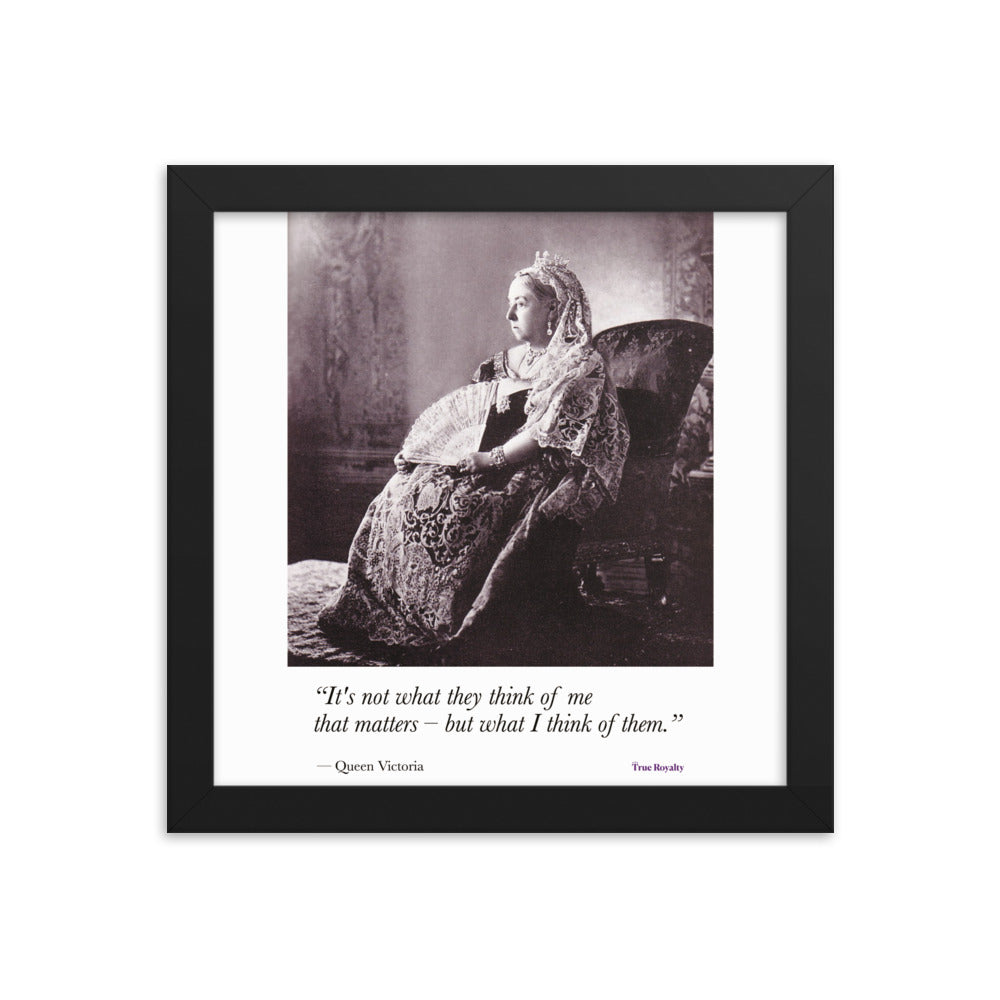 Queen Victoria's words of wisdom - poster