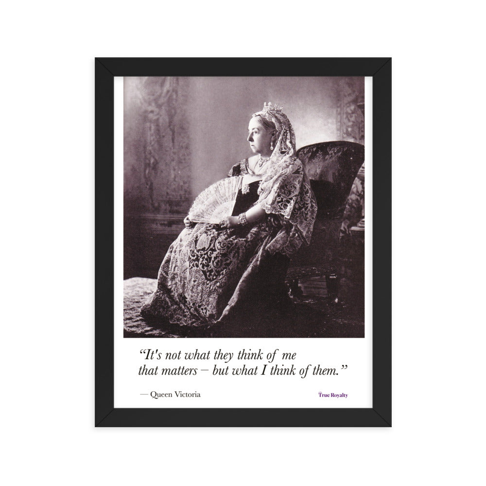 Queen Victoria's words of wisdom - poster