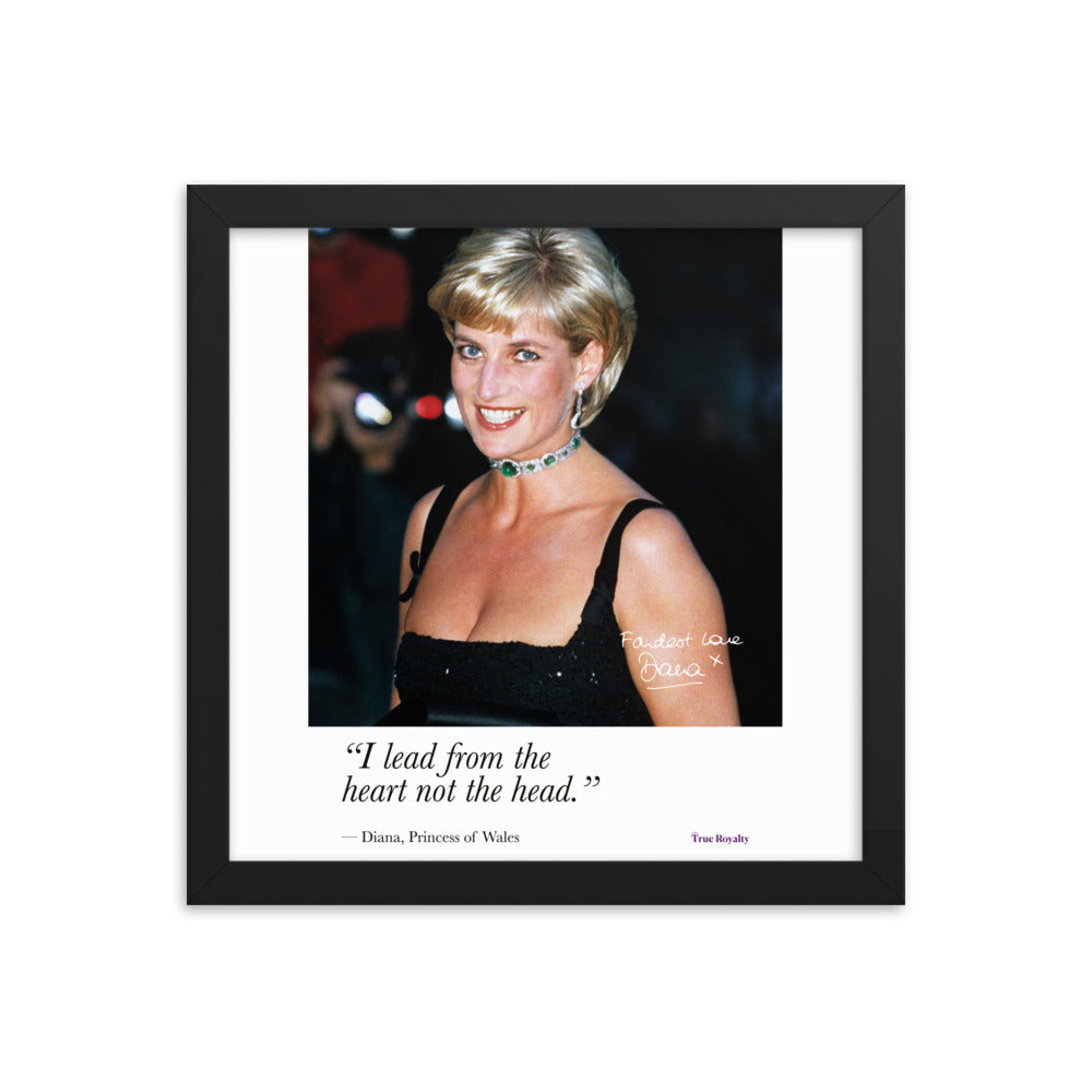 Princess Diana's words of wisdom - poster