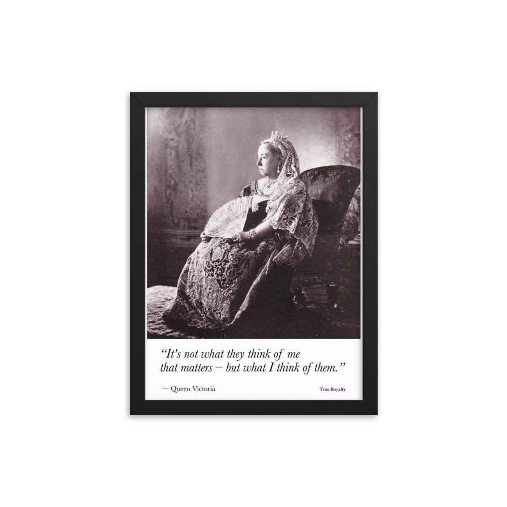 Queen Victoria's words of wisdom - poster