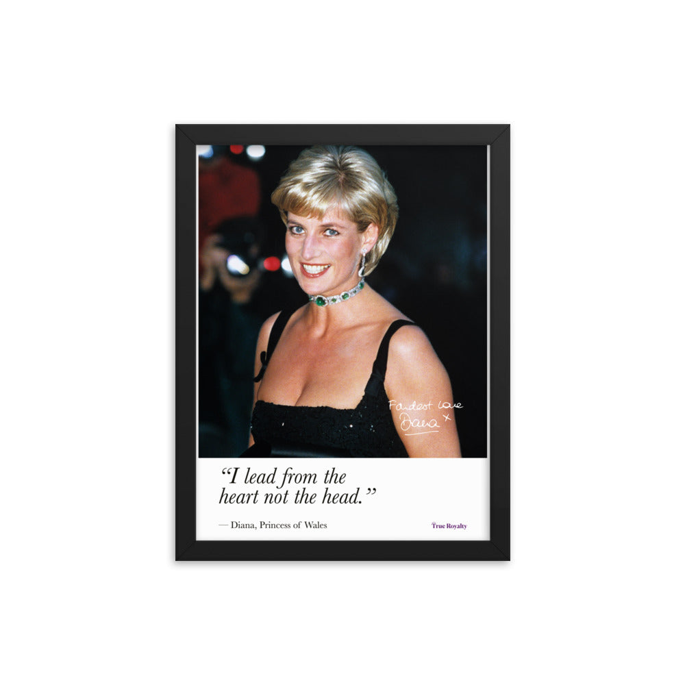 Princess Diana's words of wisdom - poster