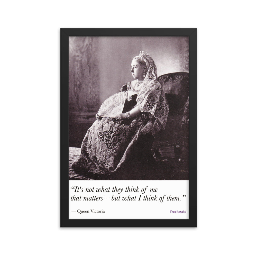 Queen Victoria's words of wisdom - poster