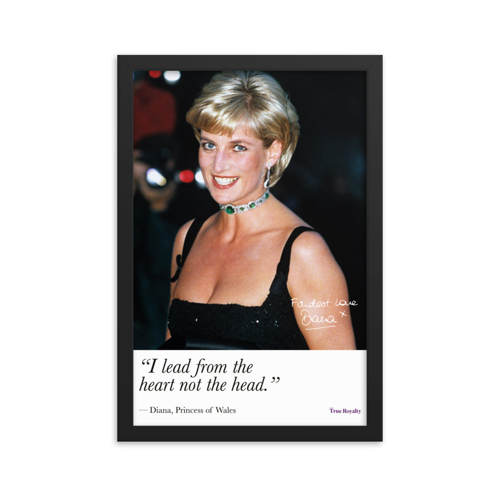 Princess Diana's words of wisdom - poster