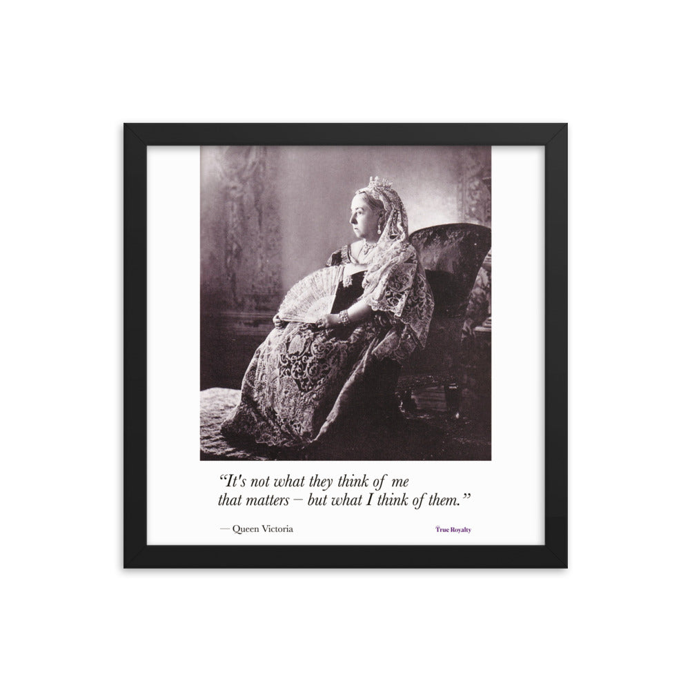 Queen Victoria's words of wisdom - poster