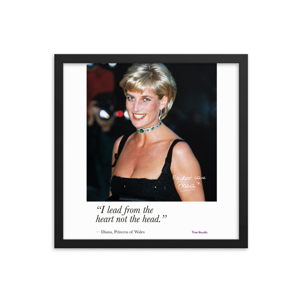 Princess Diana's words of wisdom - poster