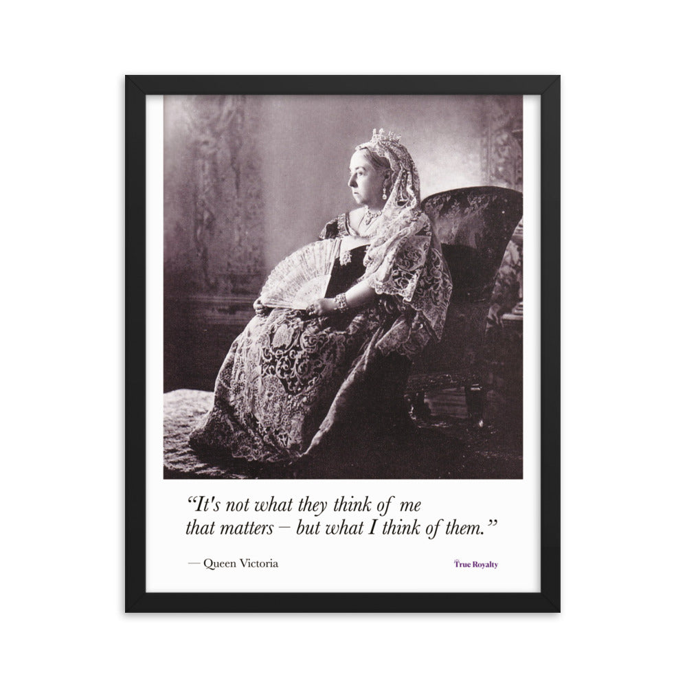 Queen Victoria's words of wisdom - poster