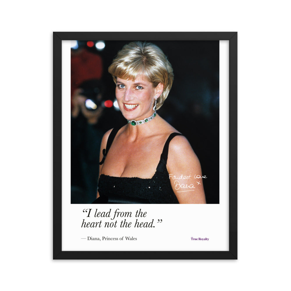 Princess Diana's words of wisdom - poster