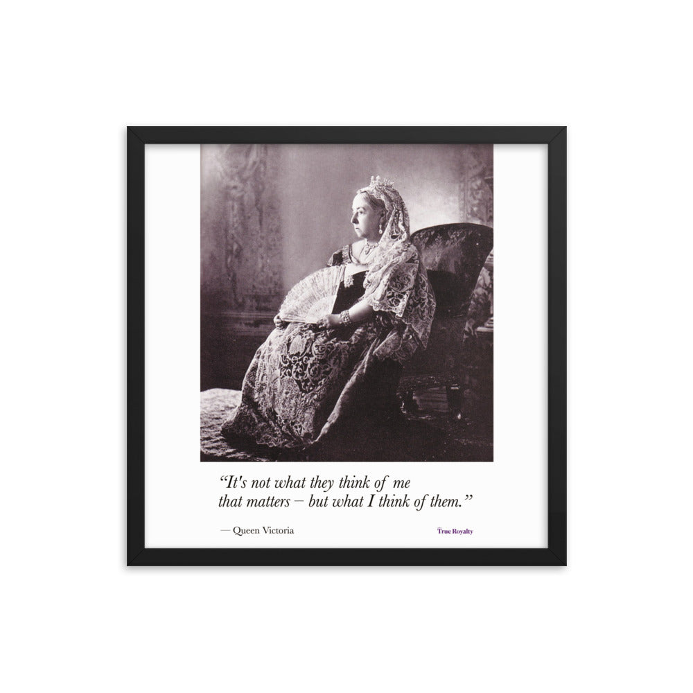 Queen Victoria's words of wisdom - poster