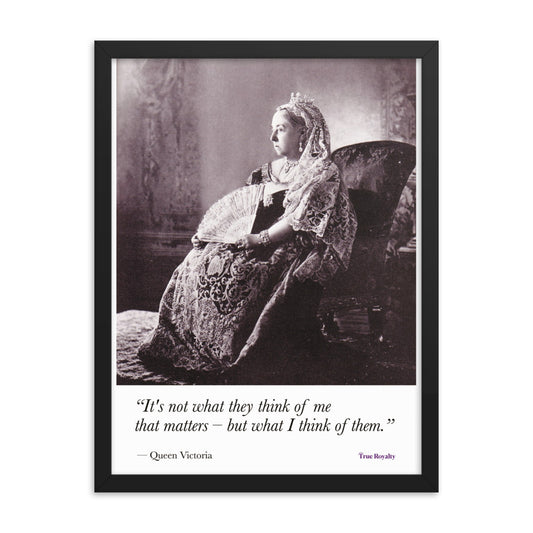 Queen Victoria's words of wisdom - poster