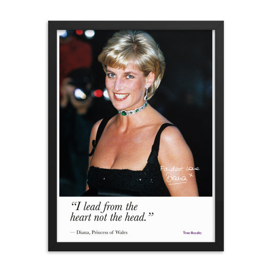 Princess Diana's words of wisdom - poster