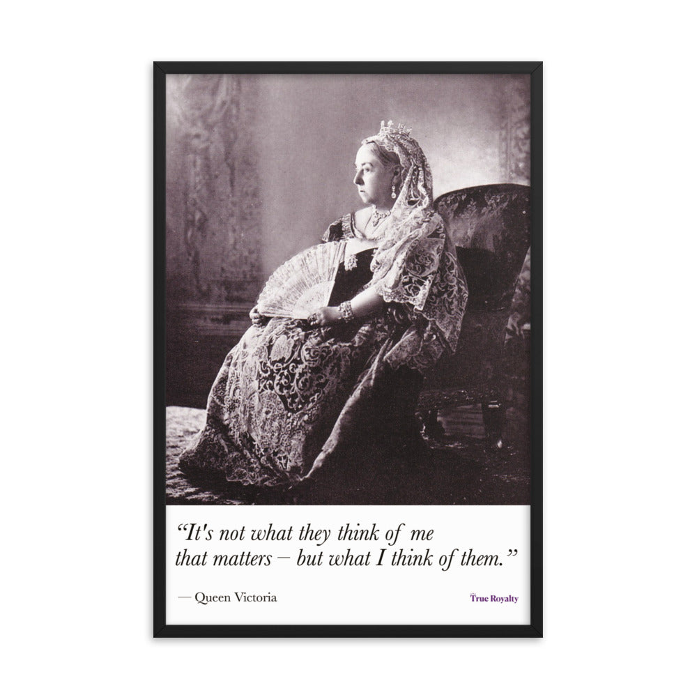 Queen Victoria's words of wisdom - poster