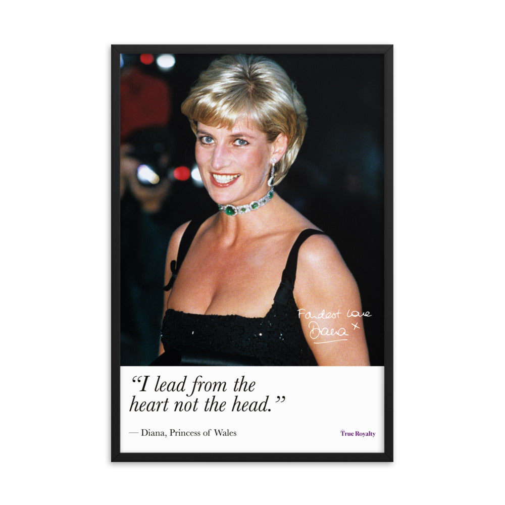 Princess Diana's words of wisdom - poster