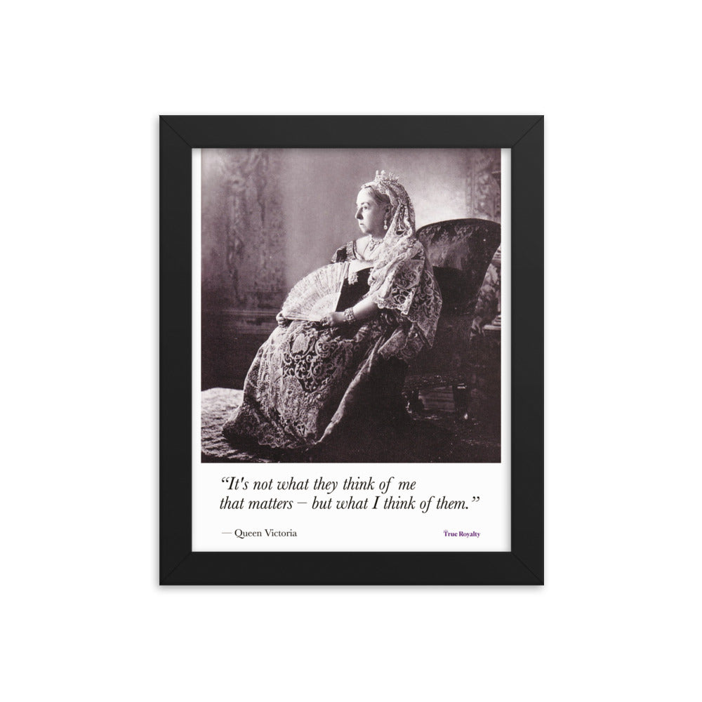 Queen Victoria's words of wisdom - poster