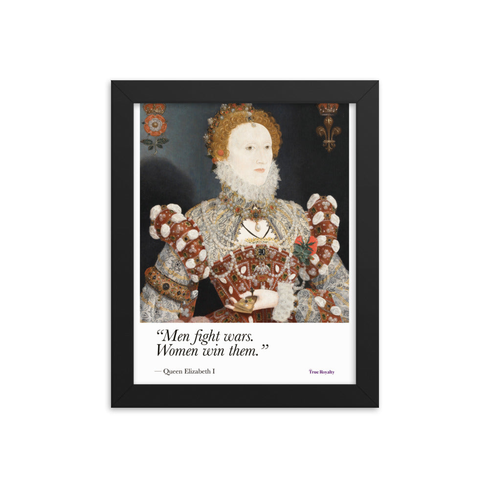 Queen Elizabeth I's words of wisdom - poster